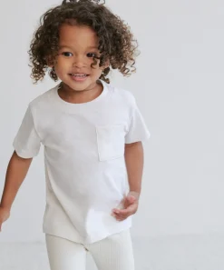 Jenni Kayne Kids' Vintage Pocket Tee Ivory Sale