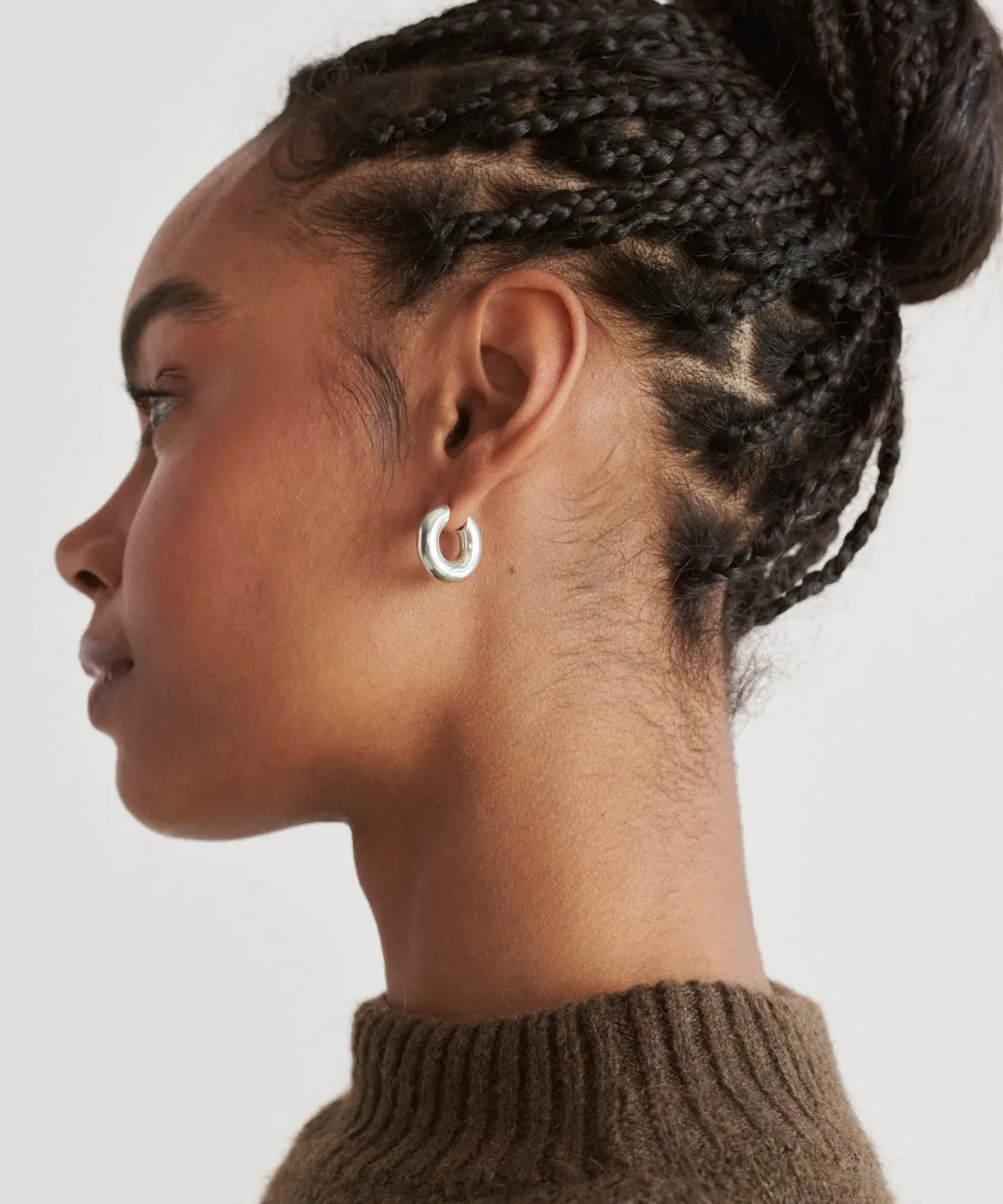 Jenni Kayne Large Bagel Hoops Silver Outlet