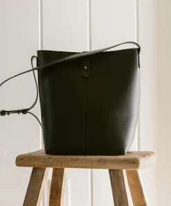 Jenni Kayne Leather Bucket Bag Black Discount