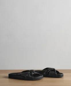 Jenni Kayne Leather Knot Sandal Black Online