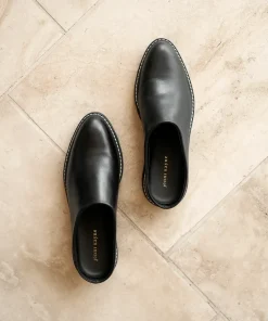 Jenni Kayne Leather Lug Mule Black Sale