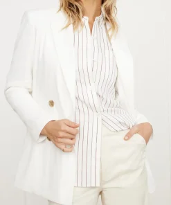 Jenni Kayne Linen Keaton Blazer Ivory Clearance