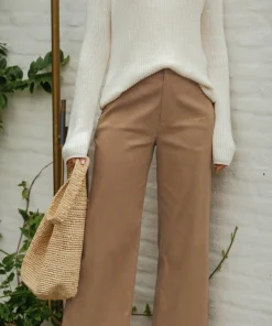 Jenni Kayne Linen Keaton Pant Khaki Outlet