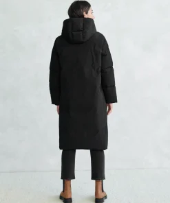 Jenni Kayne Long Puffer Jacket Black Clearance