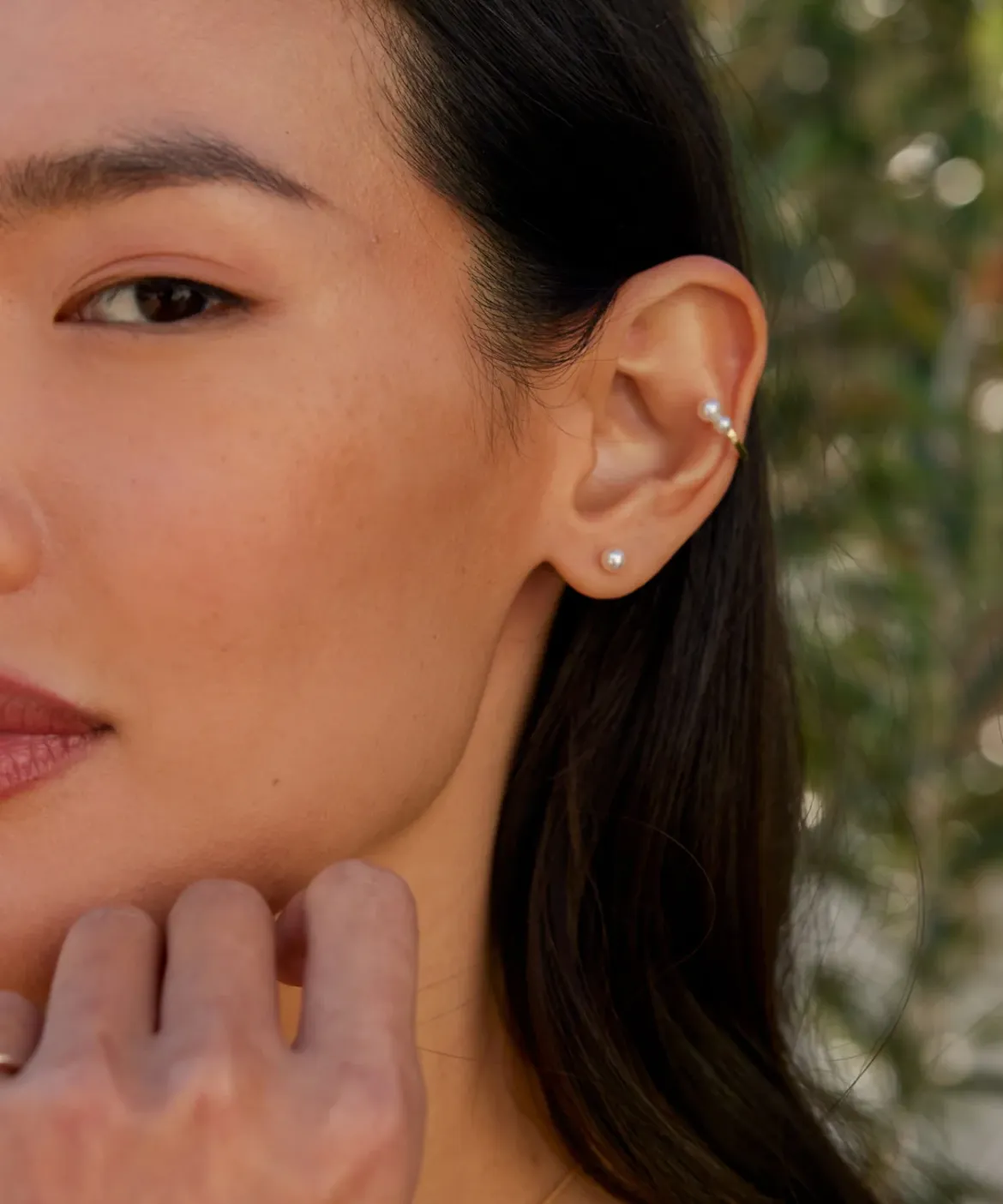 Jenni Kayne Loren Pearl Ear Cuff Gold Discount