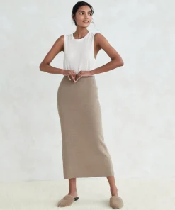 Jenni Kayne Ludlow Skirt Taupe Hot