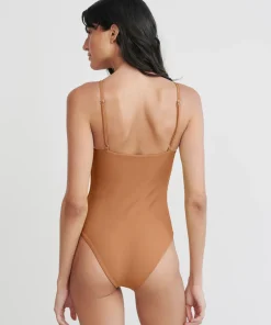 Jenni Kayne Malta One Piece Swimsuit Terracotta Outlet