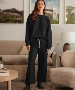 Jenni Kayne Marina Sweatpant Black Clearance