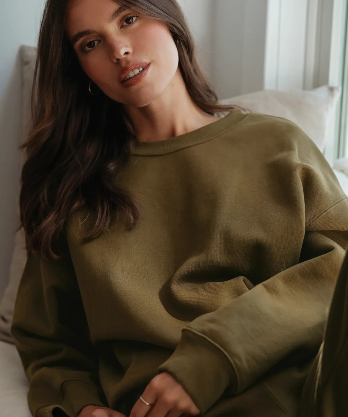 Jenni Kayne Marina Sweatshirt Army Best