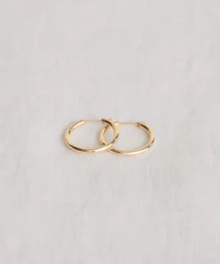 Jenni Kayne Medium Eloise Hoops Gold Clearance