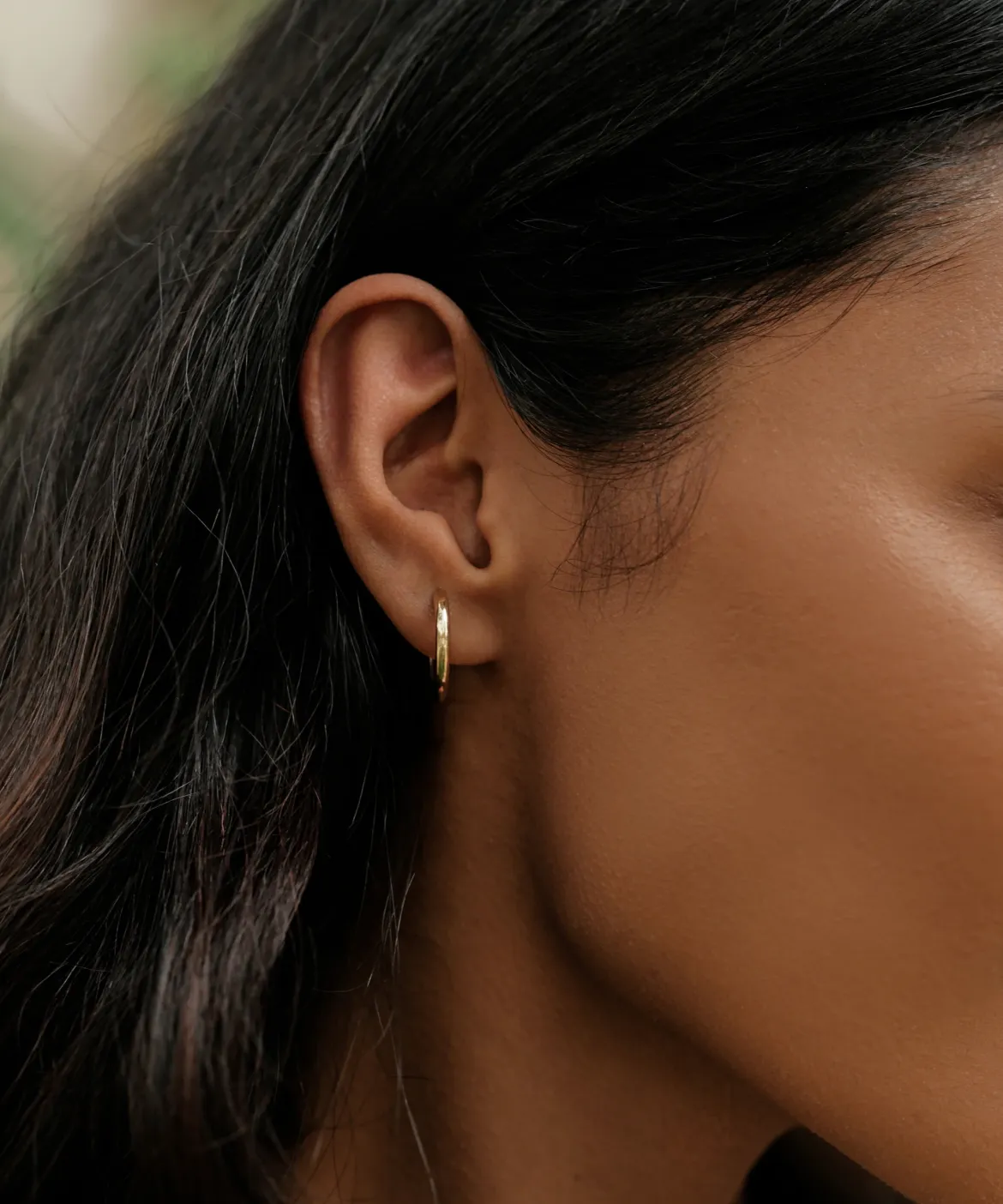 Jenni Kayne Medium Eloise Hoops Gold Clearance