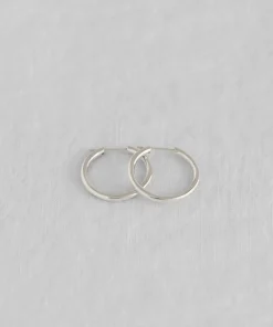 Jenni Kayne Medium Eloise Hoops White Gold Fashion