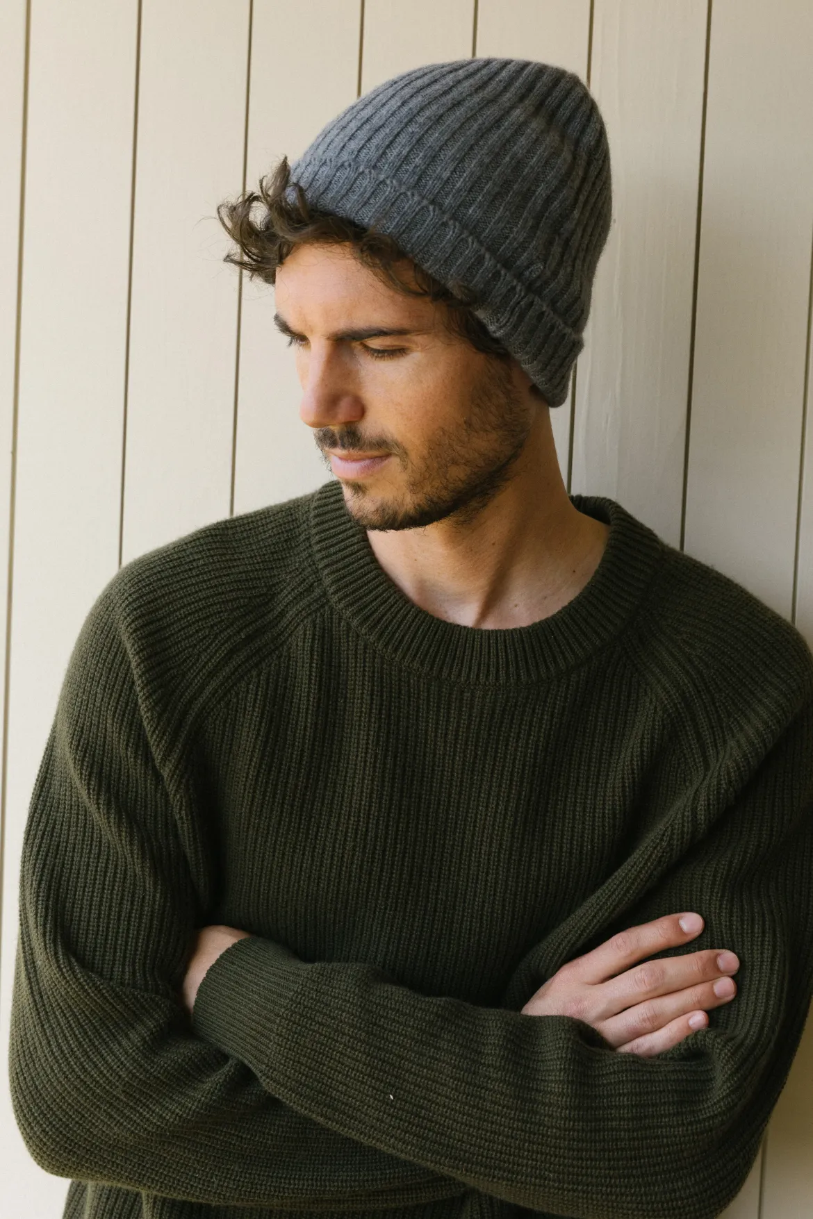 Jenni Kayne Men'S Cashmere Beanie Grey Discount