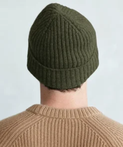 Jenni Kayne Men'S Cashmere Beanie Olive Sale