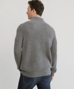 Jenni Kayne Men'S Wool Half Zip Thunder Fashion