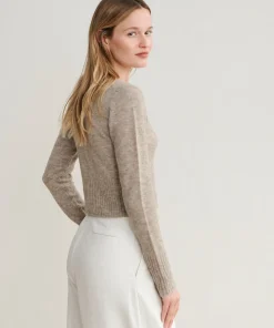 Jenni Kayne Merino Finley Cardigan Desert Hot