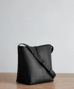 Jenni Kayne Mini Leather Bucket Bag Black Hot