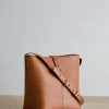 Jenni Kayne Mini Leather Bucket Bag Cognac Discount