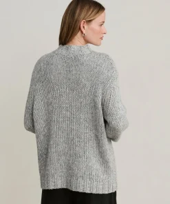 Jenni Kayne Moritz Mockneck Pullover Grey Marl Clearance