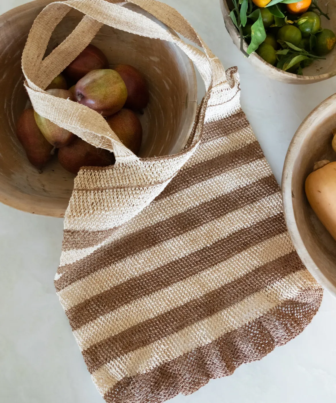 Jenni Kayne Natural Lao Vine Tote Natural Stripe Best