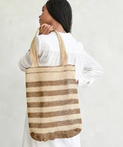 Jenni Kayne Natural Lao Vine Tote Natural Stripe Best