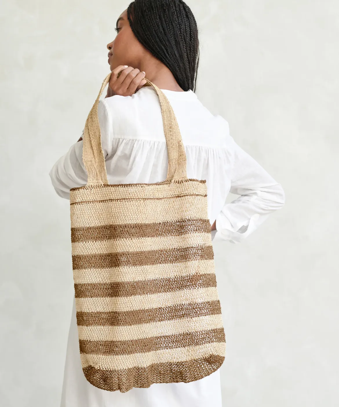 Jenni Kayne Natural Lao Vine Tote Natural Stripe Best