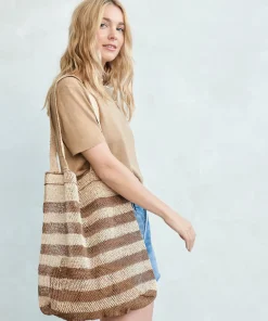 Jenni Kayne Natural Lao Vine Tote Natural Stripe Best