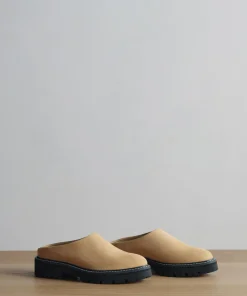 Jenni Kayne Oiled Leather Lug Sole Mule Dark Sand Best