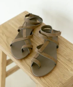 Jenni Kayne Oiled Leather Strappy Sandal Laurel Hot