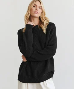 Jenni Kayne Oversized Cotton Fisherman Black Discount