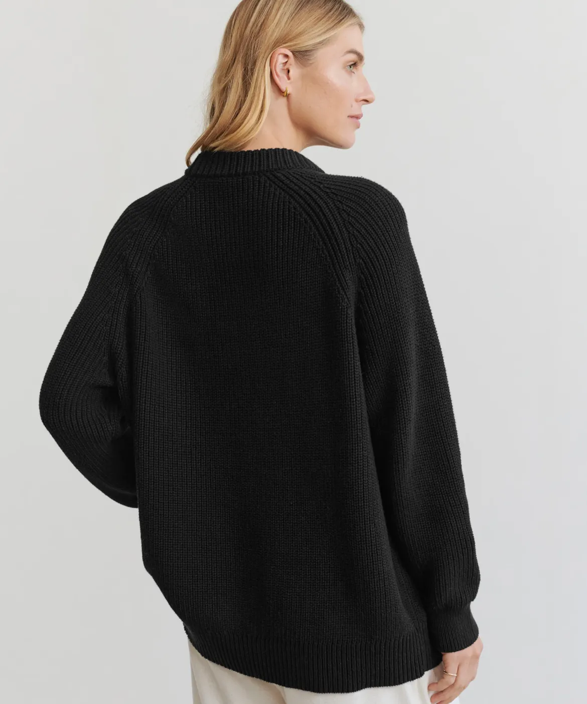 Jenni Kayne Oversized Cotton Fisherman Black Discount