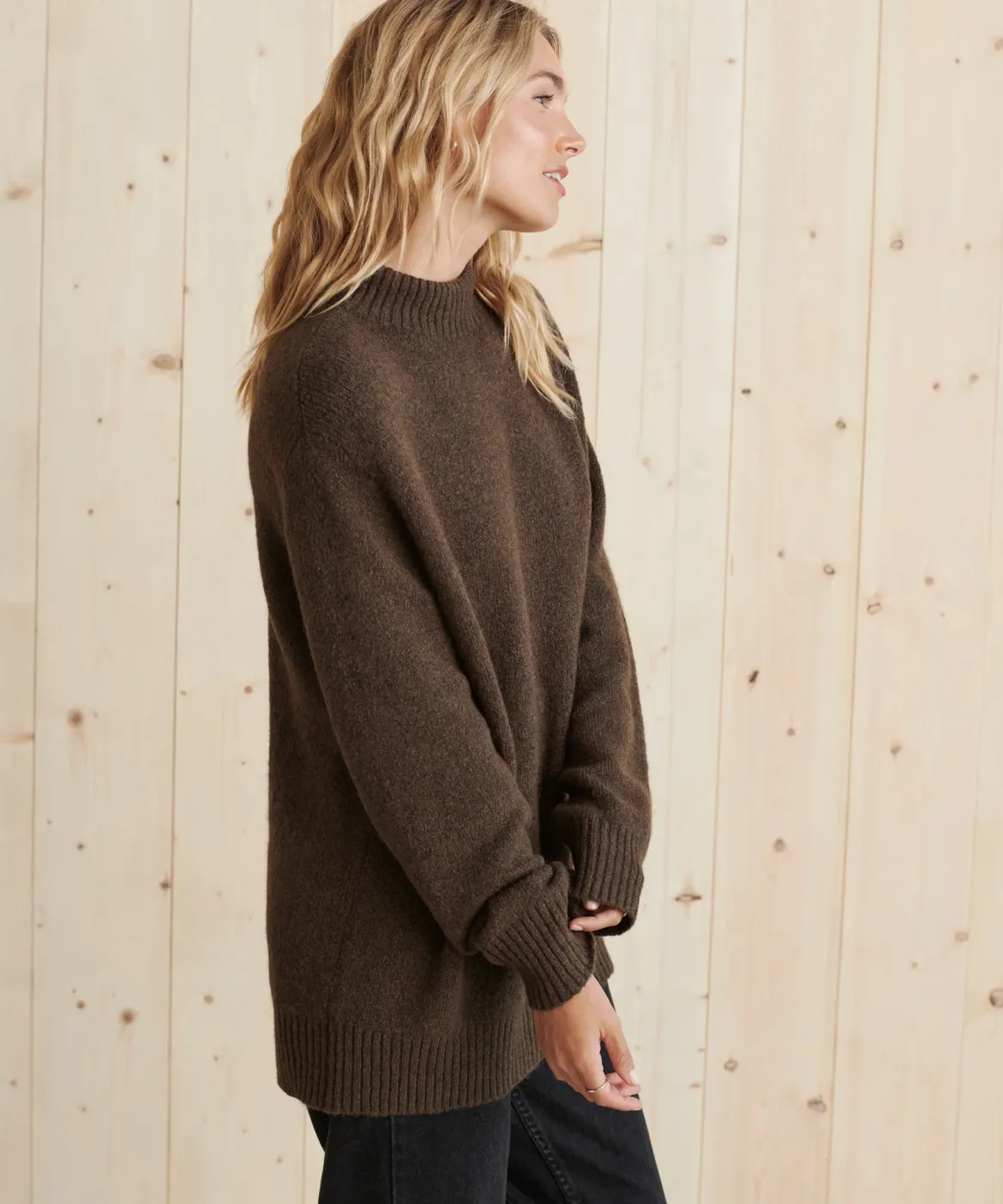 Jenni Kayne Oversized Cotton Pullover Cedar Best