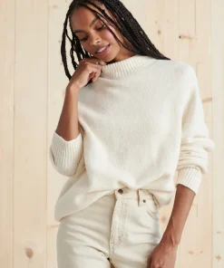 Jenni Kayne Oversized Cotton Pullover Ivory Best