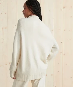 Jenni Kayne Oversized Cotton Pullover Ivory Best
