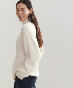Jenni Kayne Oversized Half Zip Ivory Discount