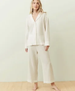 Jenni Kayne Playa Pajama Bottom Ivory Online