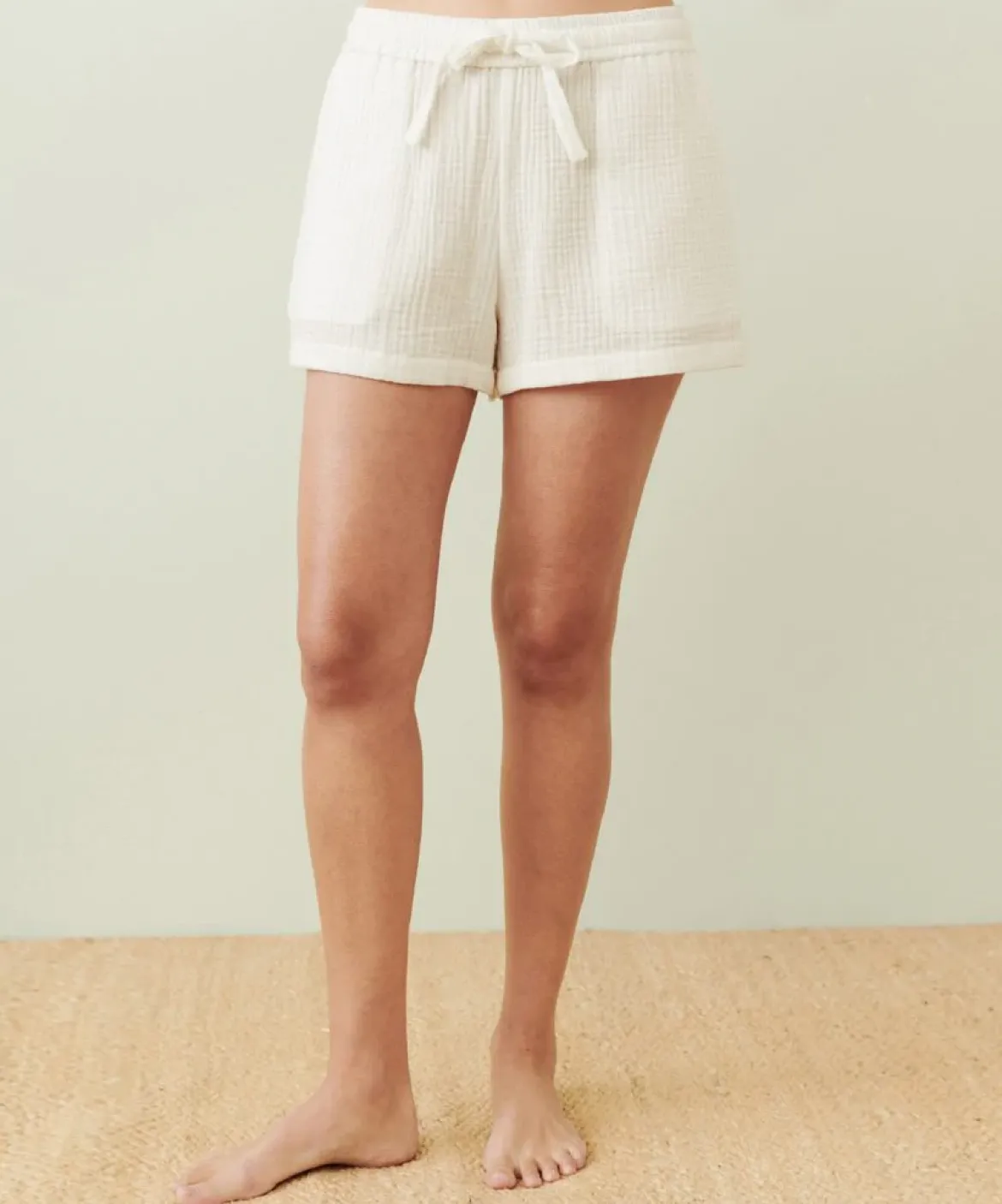 Jenni Kayne Playa Pajama Short Ivory Fashion