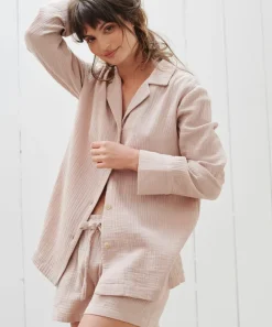 Jenni Kayne Playa Pajama Top Blush Fashion