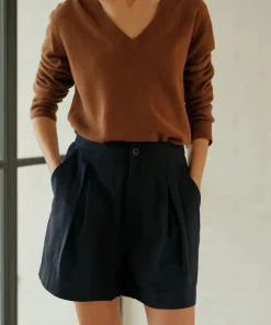 Jenni Kayne Pleated Short Black Outlet
