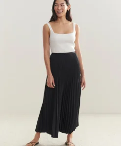 Jenni Kayne Pleated Skirt Black Hot