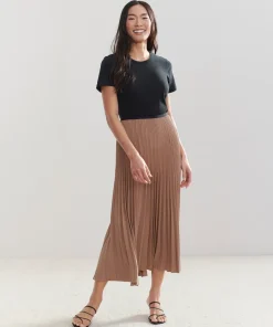 Jenni Kayne Pleated Skirt Nude Best