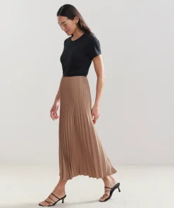 Jenni Kayne Pleated Skirt Nude Best