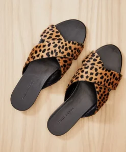 Jenni Kayne Pony Hair Crossover Sandal Cheetah Online