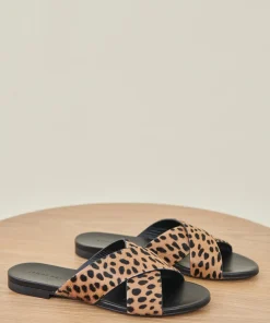 Jenni Kayne Pony Hair Crossover Sandal Cheetah Online