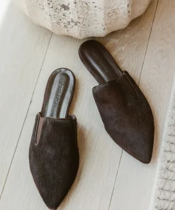 Jenni Kayne Pony Hair Mule Chocolate Discount