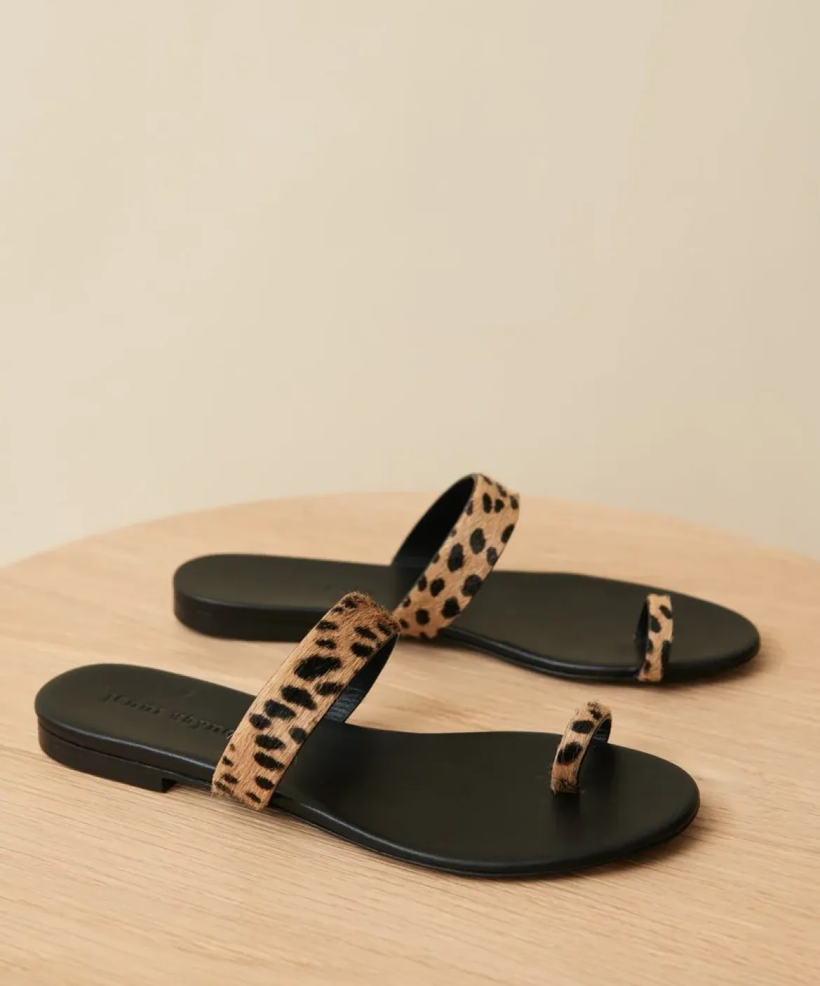 Jenni Kayne Pony Hair Strap Sandal Cheetah New