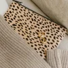 Jenni Kayne Pony Hair Zip Pouch Cheetah Clearance