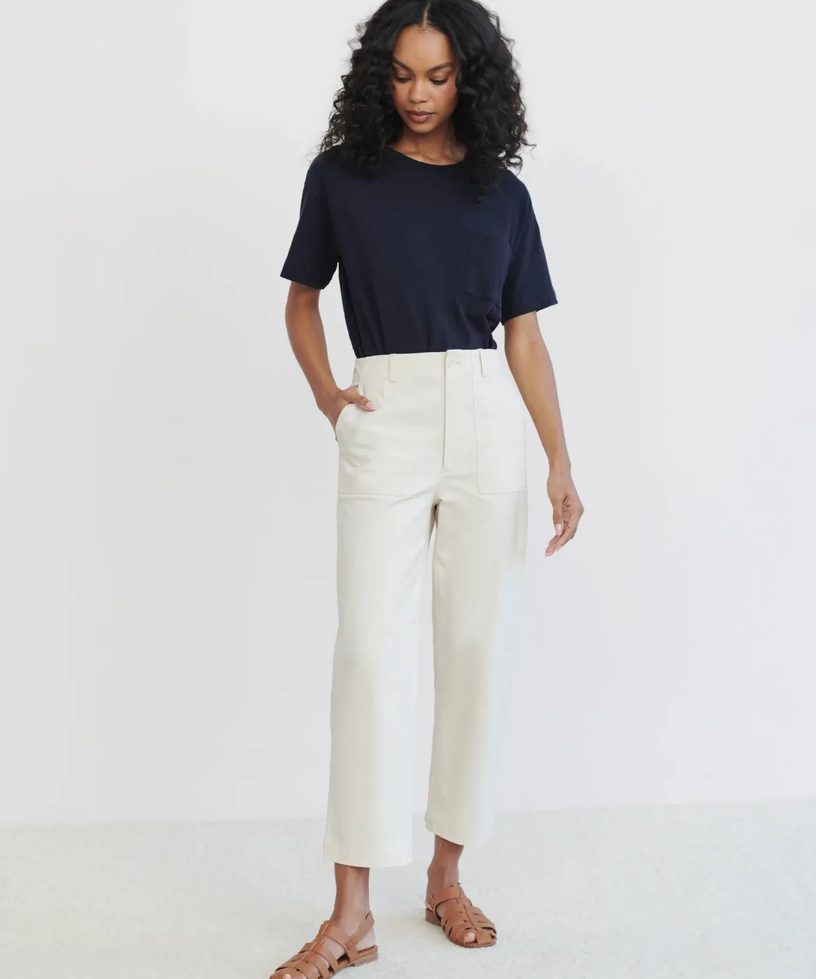 Jenni Kayne Ranger Trouser Ivory Fashion