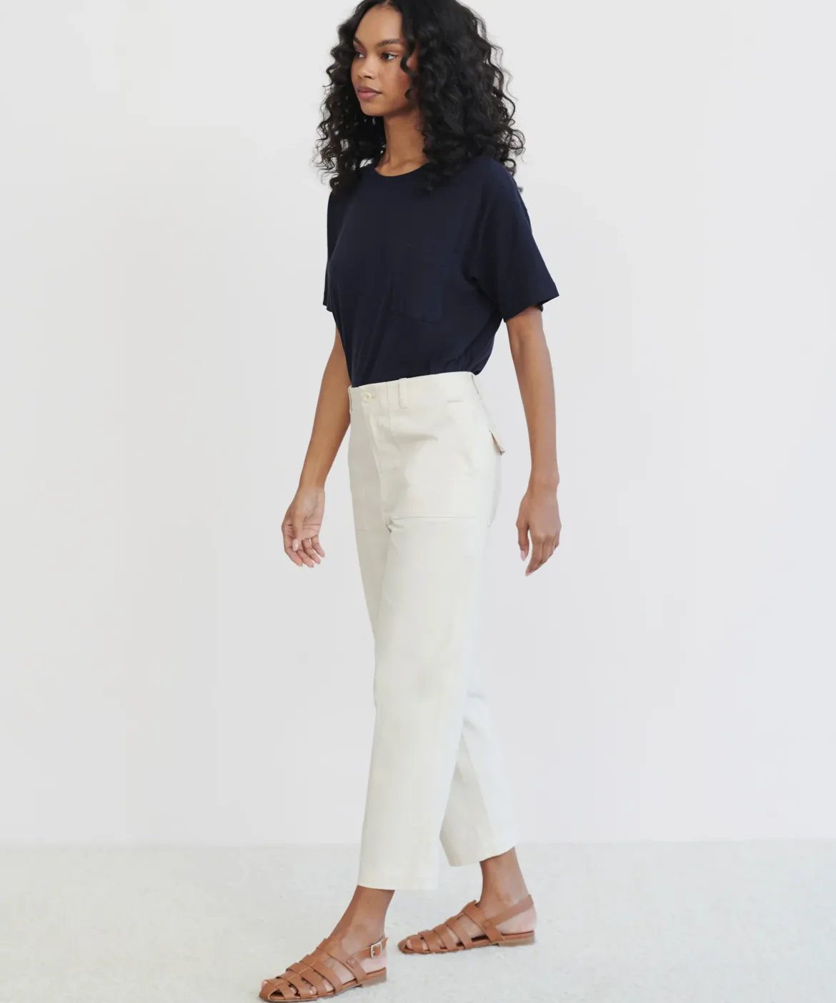Jenni Kayne Ranger Trouser Ivory Fashion