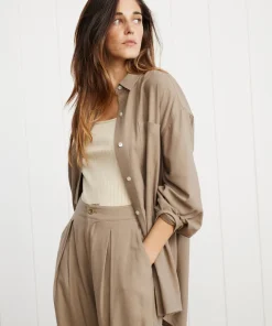Jenni Kayne Relaxed Oversized Shirt Hazel Best